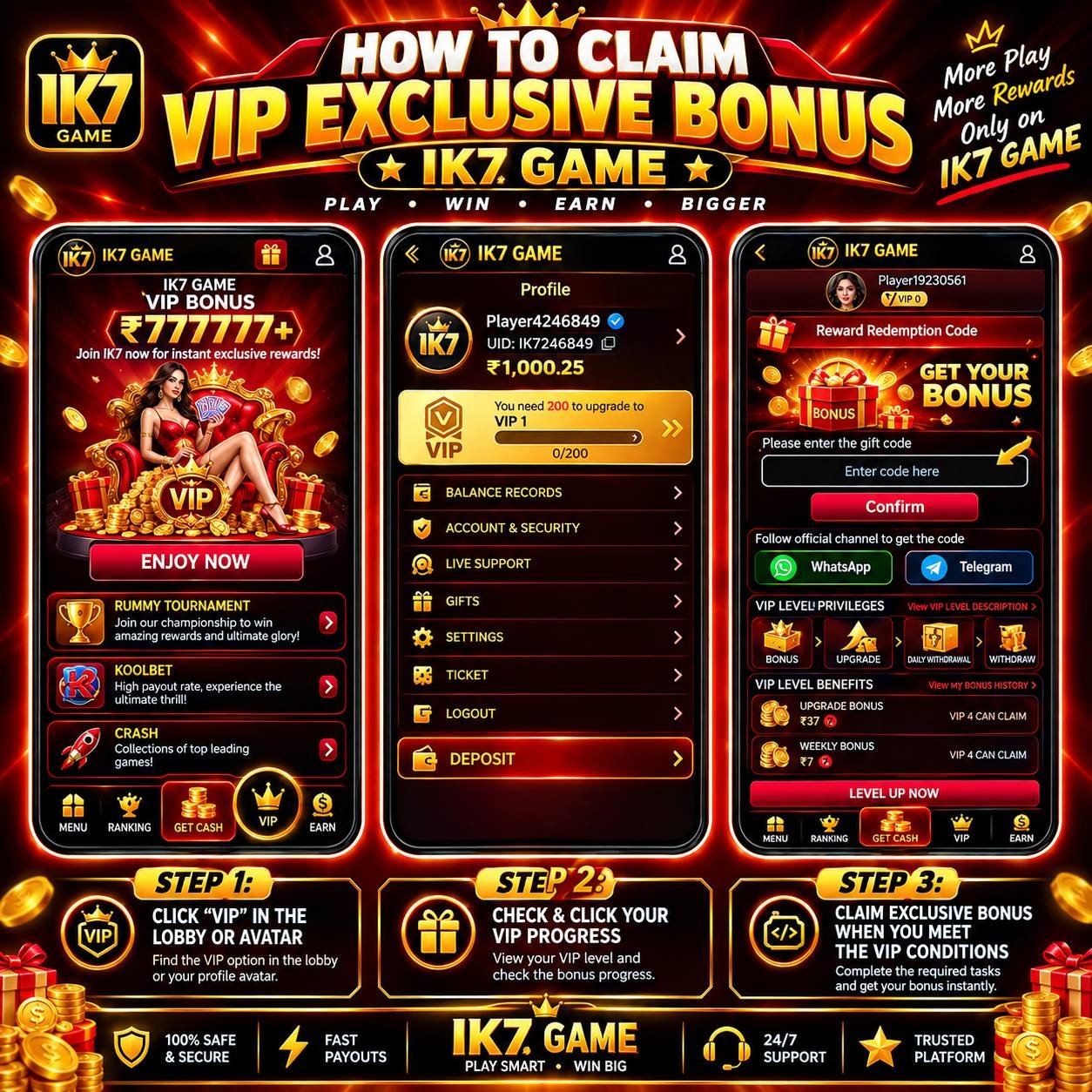 IK7 APK download page with mobile gaming features and easy installation options.