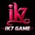 IK7 Game APK download screen with sports, casino, and online gaming features.